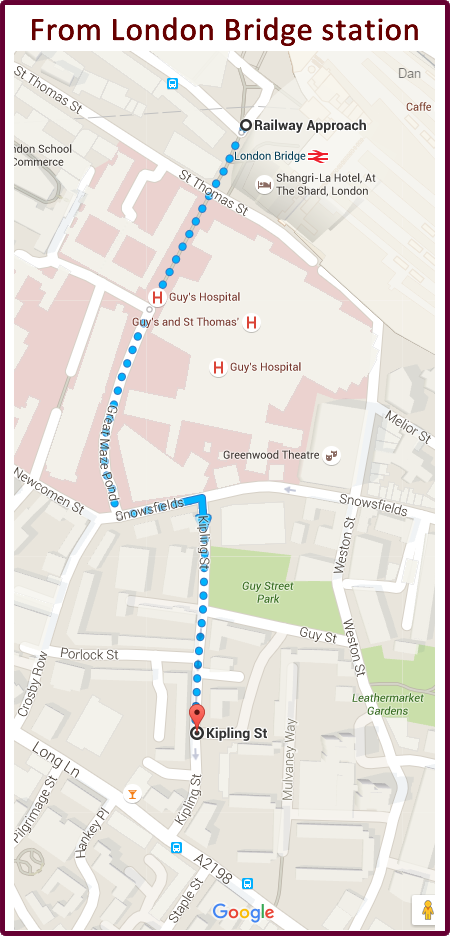directions from London Bridge station